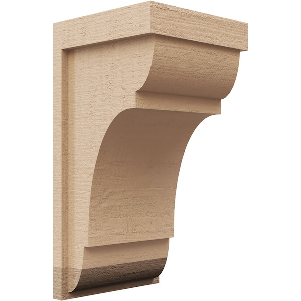 Ekena Millwork 8"W x 8"D x 16"H Wide Bryant Rough Cedar Woodgrain TimberThane Corbel, Primed Tan CORUR08X08X16BRYRCPR - main